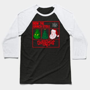 How To Grinch Stole Baseball T-Shirt